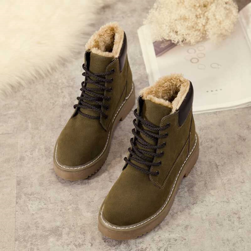 Botas para mujer efecto ante con interior cálido - Nerelis