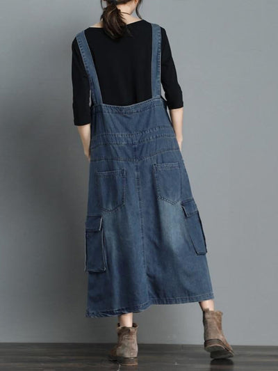 Vestido peto vaquero holgado - Vici