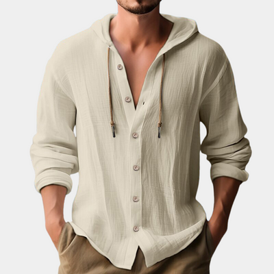 Jason - Blusa informal de botones para hombre