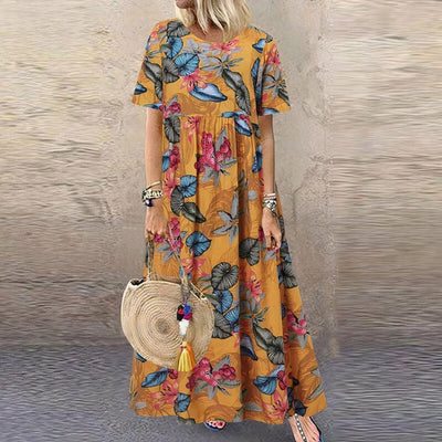 Lotte - maxivestido floral vibrante para un look elegante