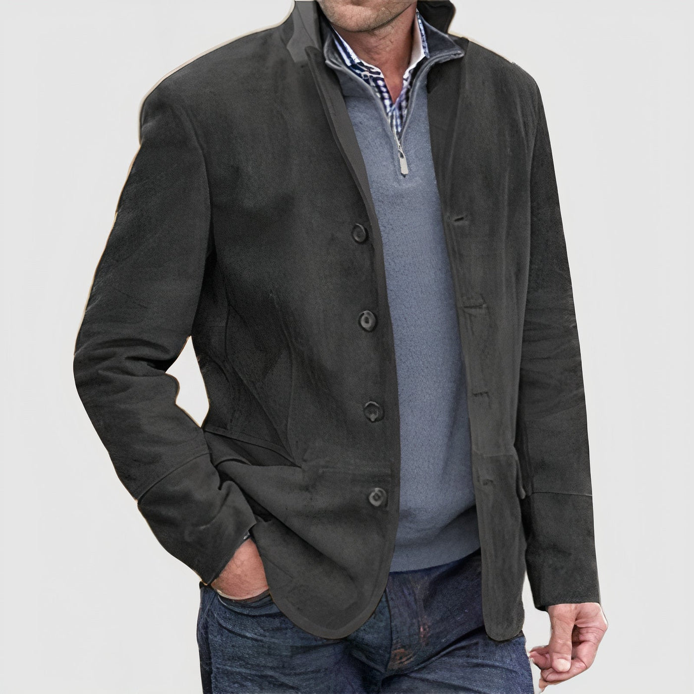 Theo - Chaqueta de estilo vintage para hombre