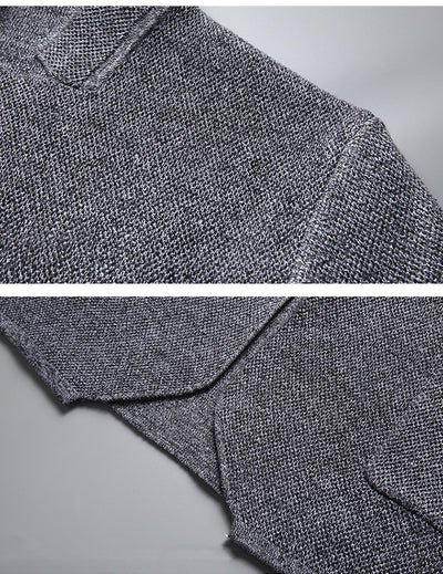 Chaqueta de punto para hombre con cuello mao - Karl