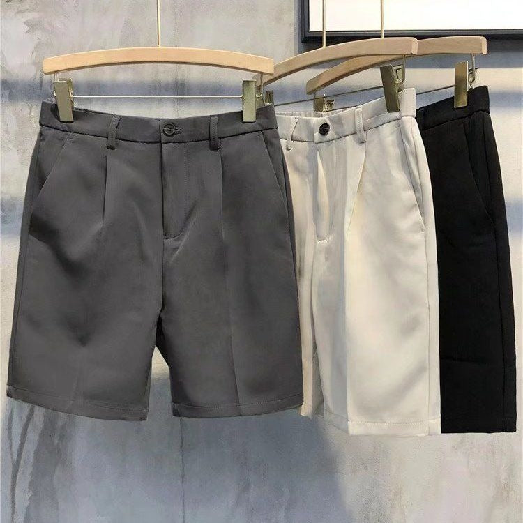 Pantalones cortos de hombre con pinzas elegantes  - Lorenzo
