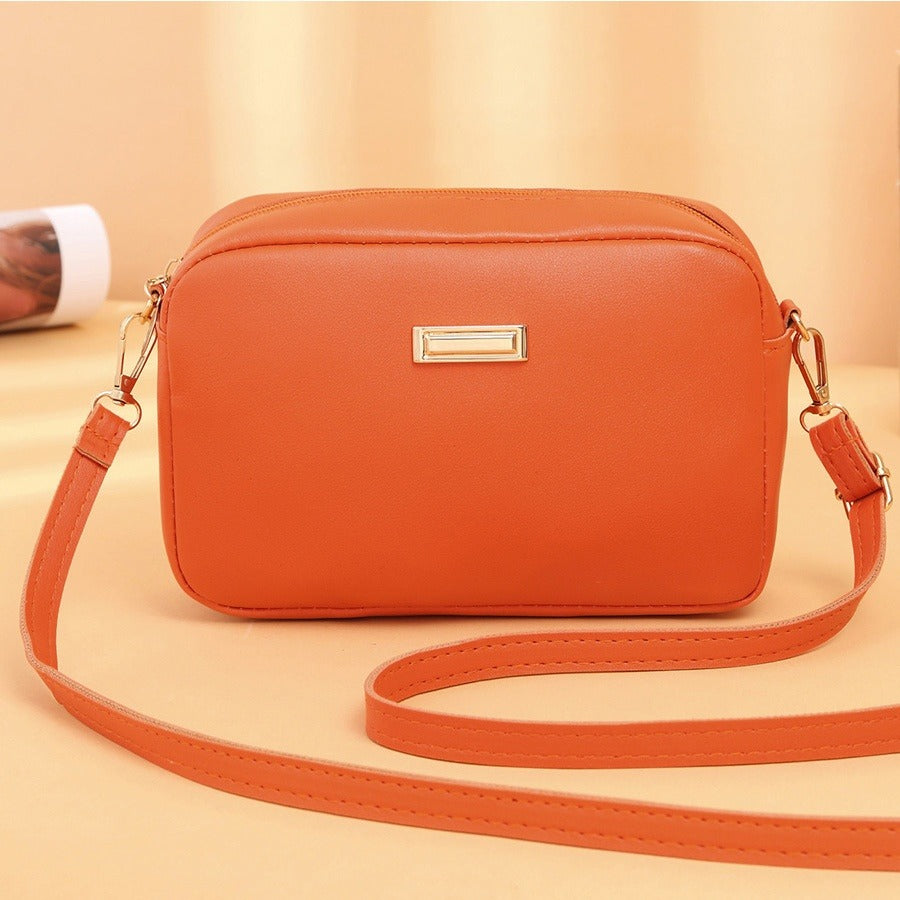 Bolso bandolera mujer piel sintética diseño minimalista - Clara