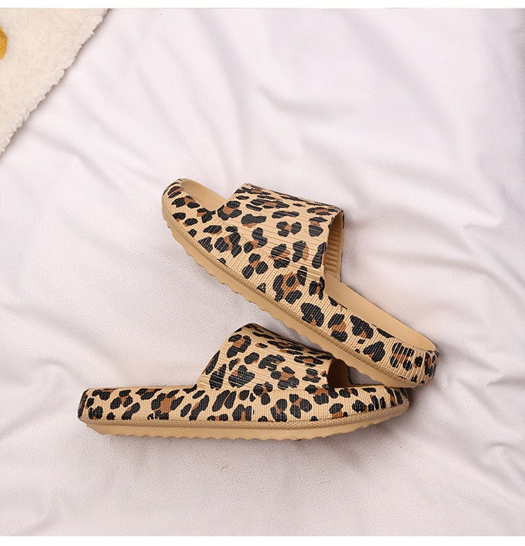 Zapatillas de casa mujer con estampado de leopardo - Malika