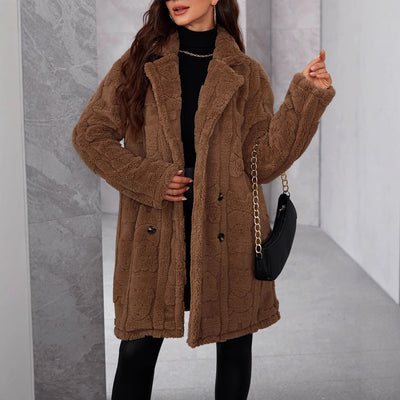 Abrigo polar oversize para mujer - Thania