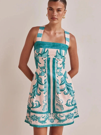 Samira - Vestido Estampado de Verano para Mujer