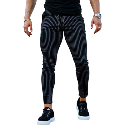 Pantalón casual hombre rayas verticales slim fit - Érick