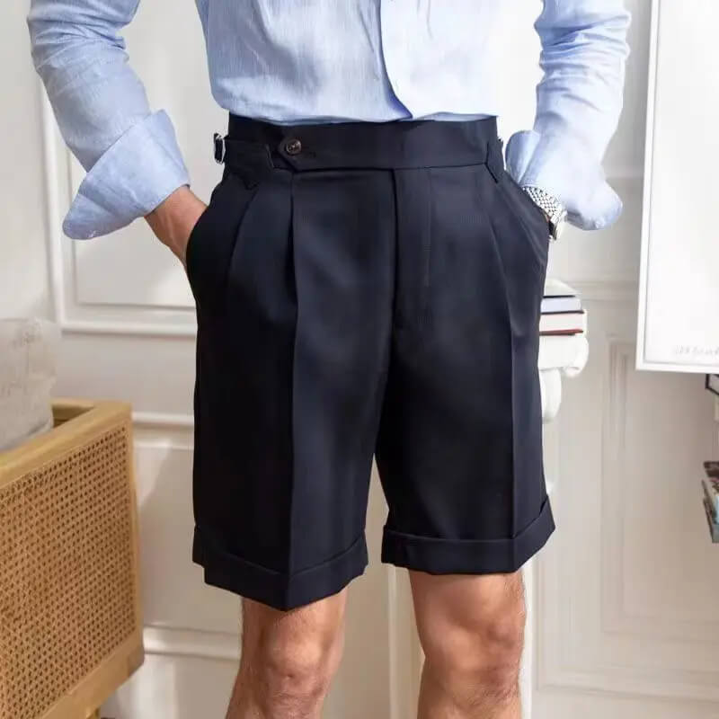 Pantalones cortos para hombre, modernos y desenfadados, hasta la rodilla