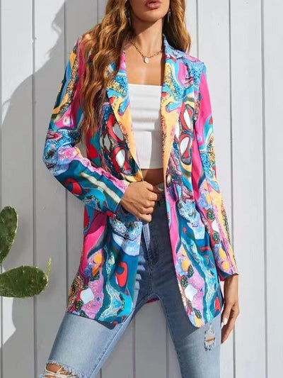 Monita - Colorido traje de ocio de estilo americano