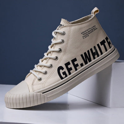 Zapatillas altas hombre lona estampado urbano estilo casual - Damián