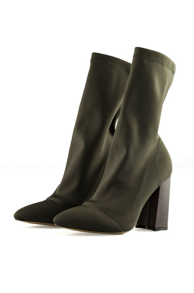 Soauzha - Botas de tacón grueso de lana