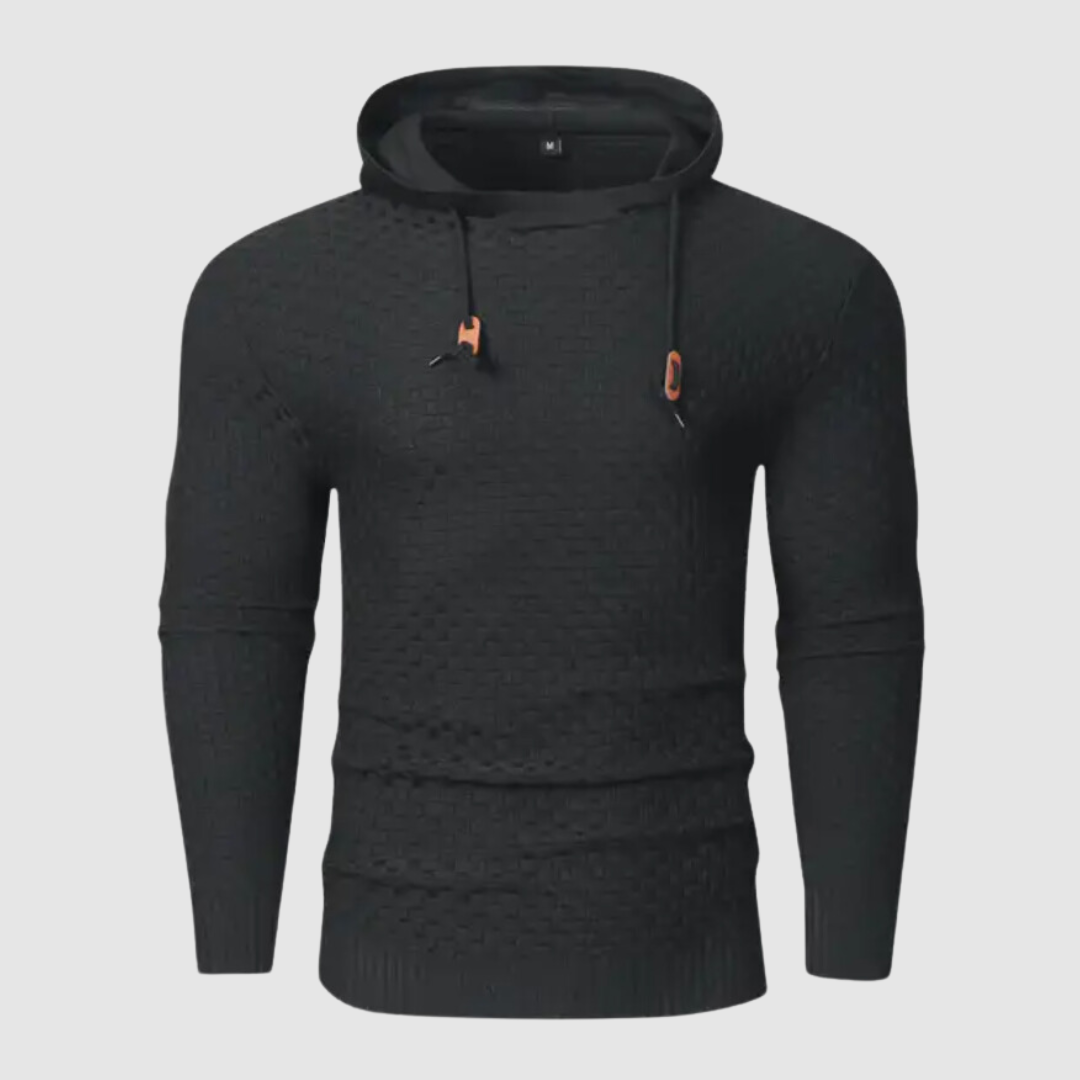 Harvey - Sudadera con capucha texturizada para hombre