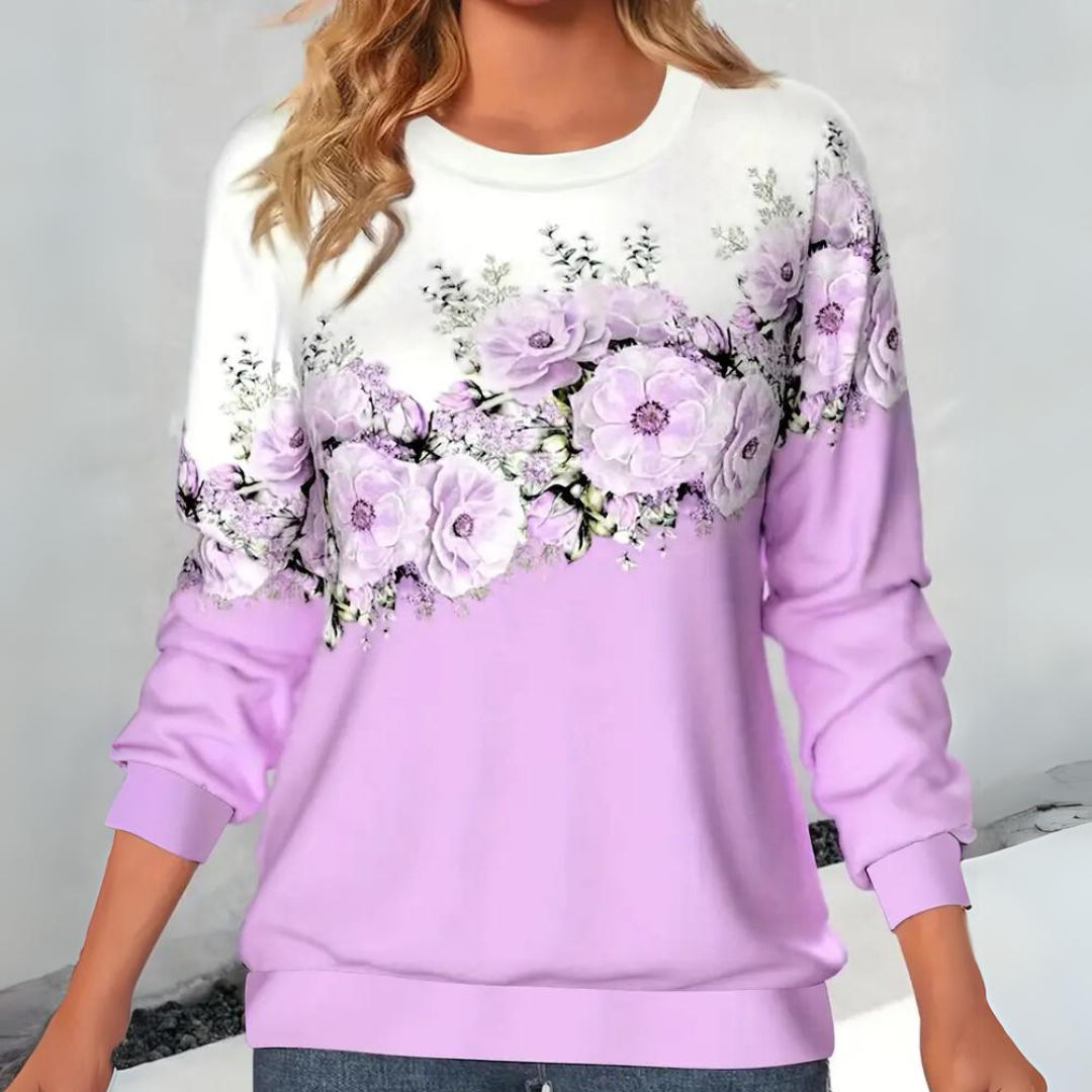 Tialda - Elegante jersey de mujer con estampado floral