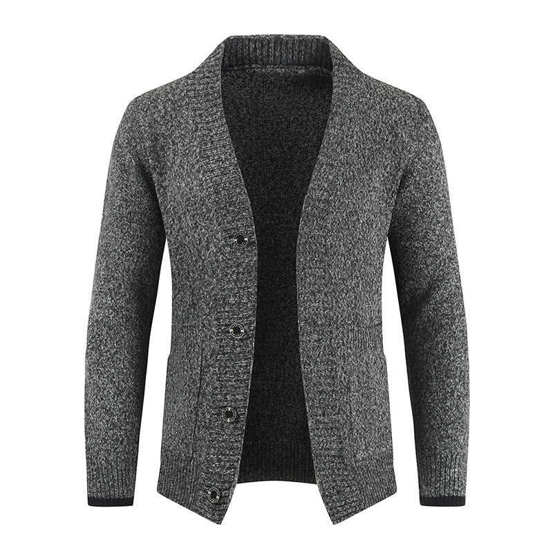 Cardigan de punto para hombre con cuello chal - Emil