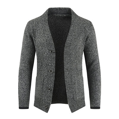 Cardigan de punto para hombre con cuello chal - Emil