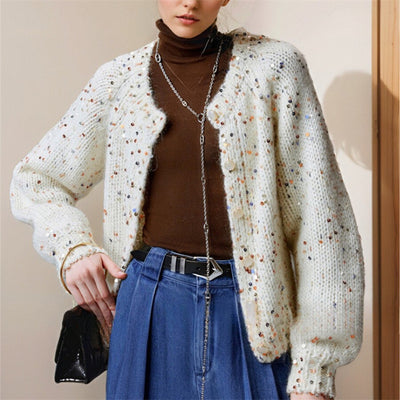 Cárdigan para mujer efecto luminoso - Naelis