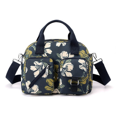 Bolso de hombro mujer con múltiples bolsillos estampado floral - Elora