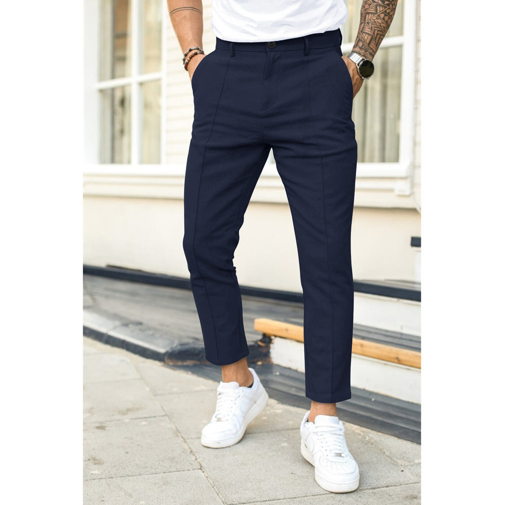 Pantalones de ocio casuales y elegantes para hombre