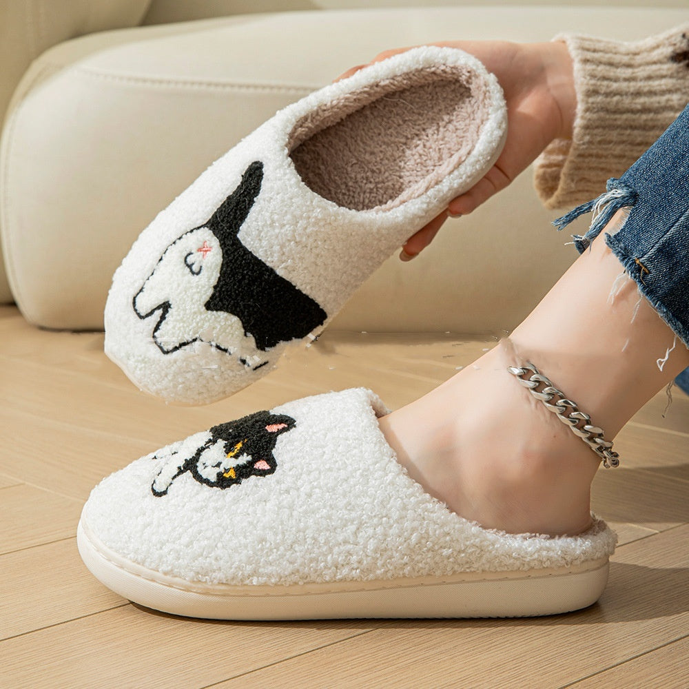 Pantuflas de invierno para mujer gato de algodón - Lira