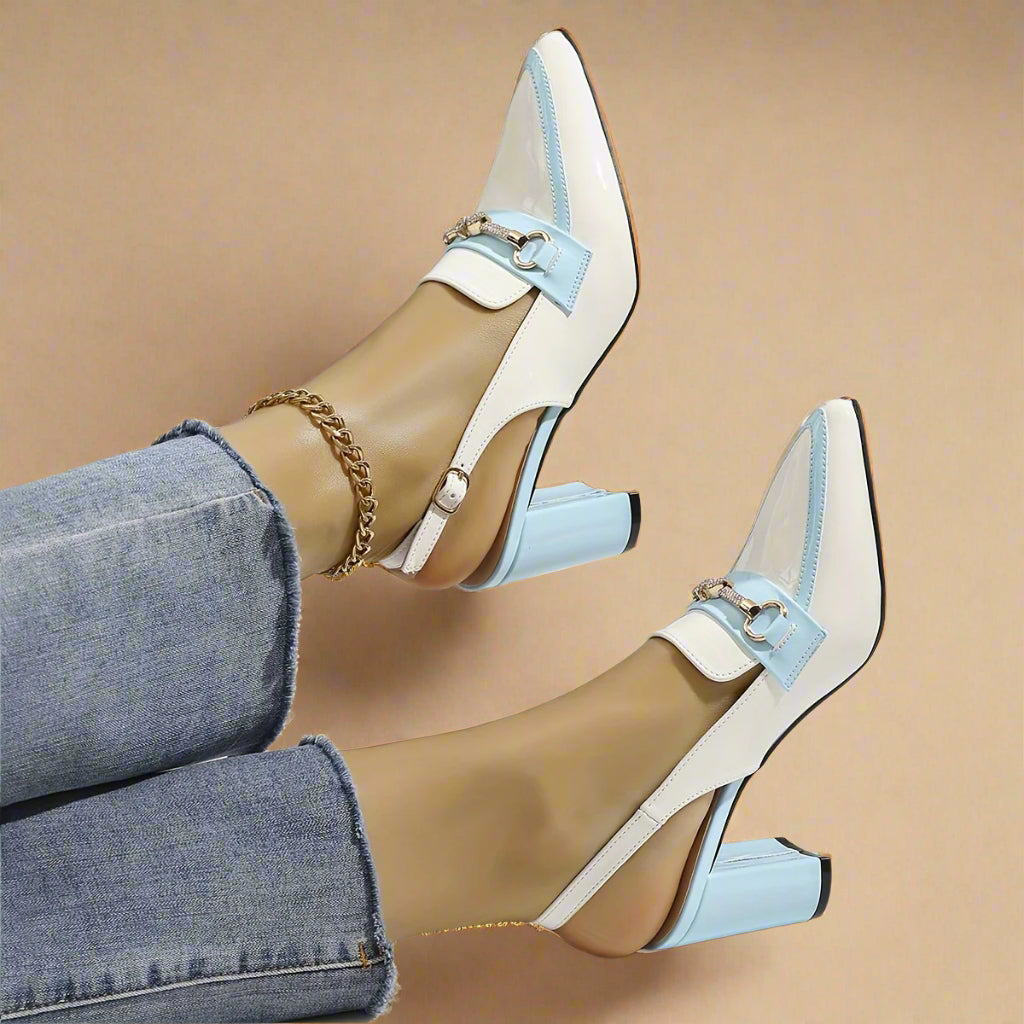 Slingback Tacón Bloque - Millie