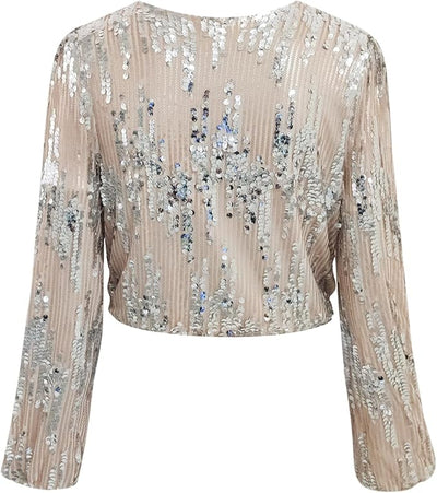 Zoey - Blusa clásica de manga larga para ocasiones formales