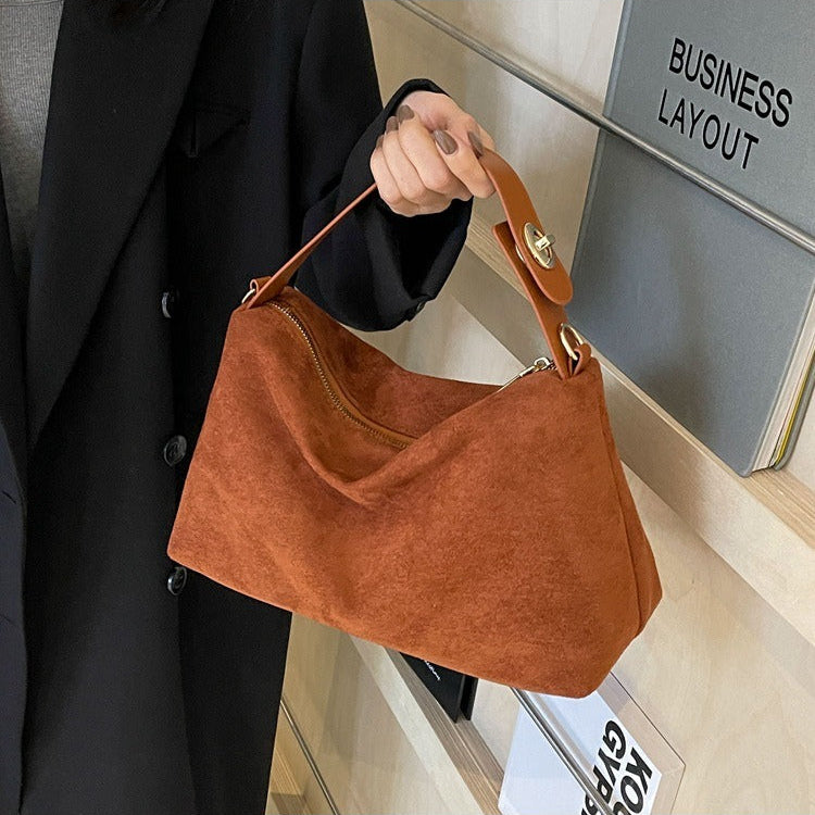 Bolso de hombro para mujer ante suave estilo retro - Maëlle