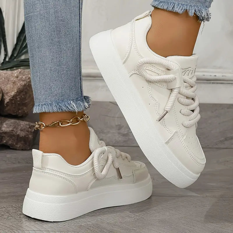 Zapatillas transpirables con diseño monocolor - Keyla