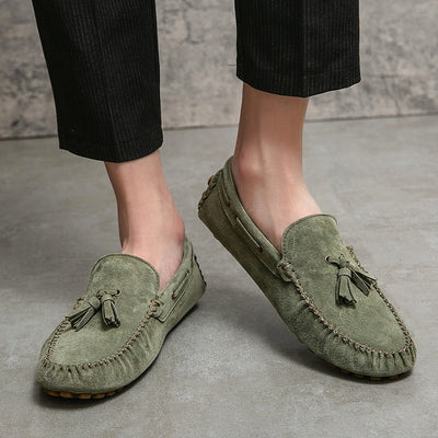 Mocasines hombre suela blanda con borlas - Alessio
