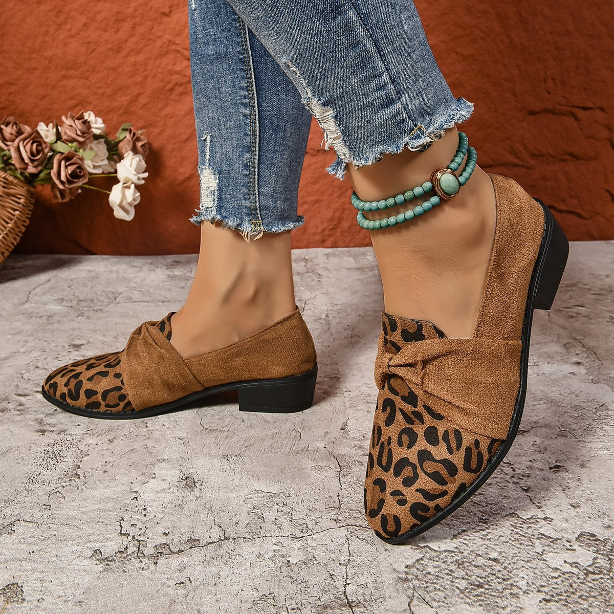 Mocasines mujer con lazo - Elvira