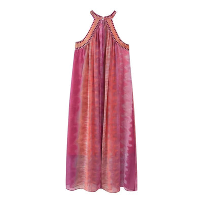 Marbella - Vestido fluido cuello halter