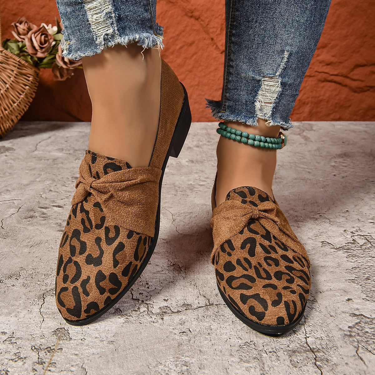 Mocasines mujer con lazo - Elvira