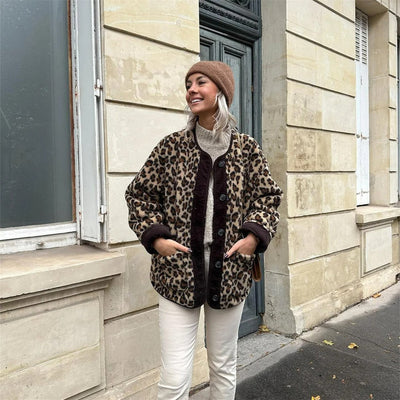 Sofia - Abrigo de leopardo para mujer