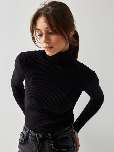 Jersey de canale para mujer de cuello alto - Itzel