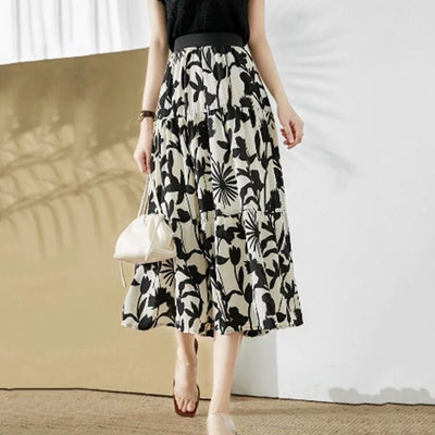 Falda estampada de diseño elegante perfecta para un look chic y sofisticado