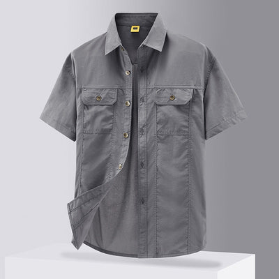 Camisa de trabajo hombre estilo casual con bolsillos - Felipe