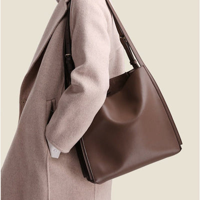 Bolso shopper para mujer de piel sintética con diseño estructurado - Natalia