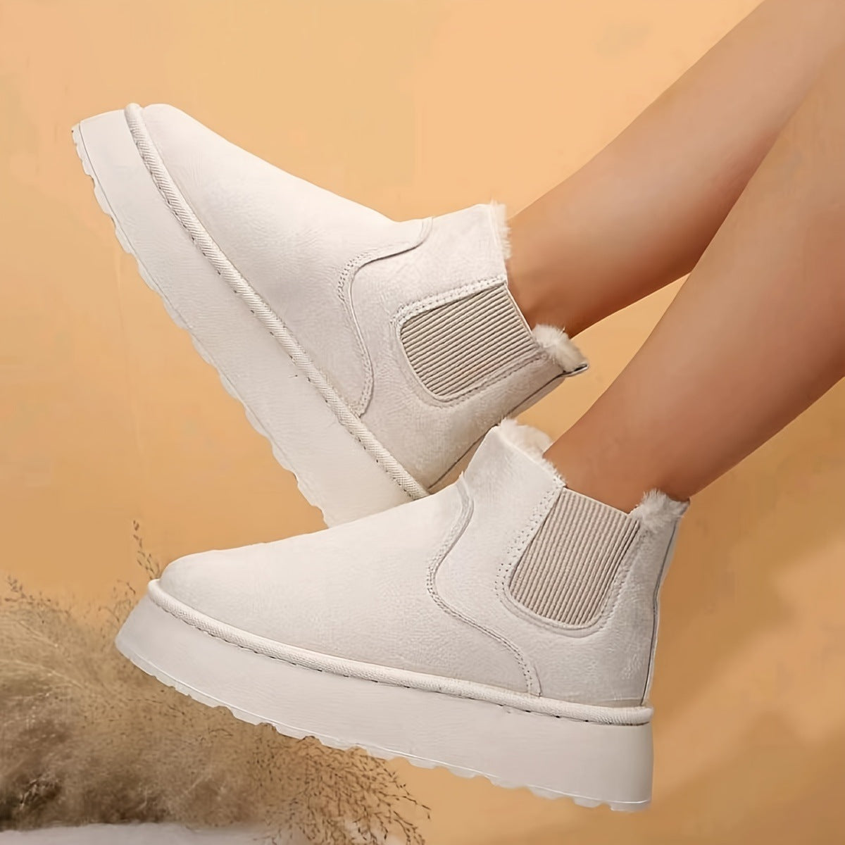 Botines para mujer estilo invernal con interior afelpado - Maivelle