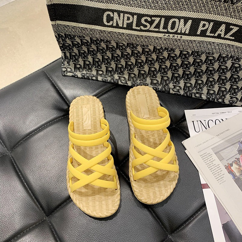 Sandalias planas mujer tiras cruzadas estilo romano - Soléa