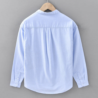 Camisa para hombre de algodón lavado estilo holgado - Elías