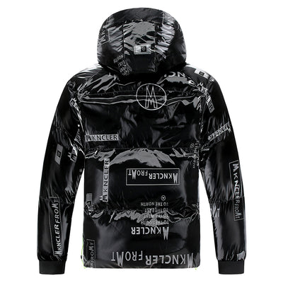 Chaqueta acolchada para hombre efecto vinilo con capucha - Lanuz