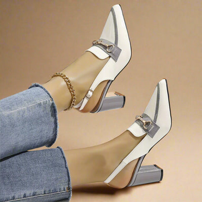Slingback Tacón Bloque - Millie