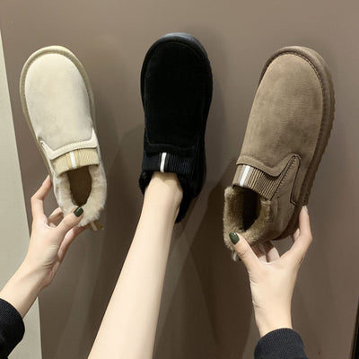 Zapatillas para mujer efecto ante con interior cálido - Verayne