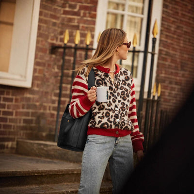 Cárdigan para mujer con estampado moderno - Alvéra