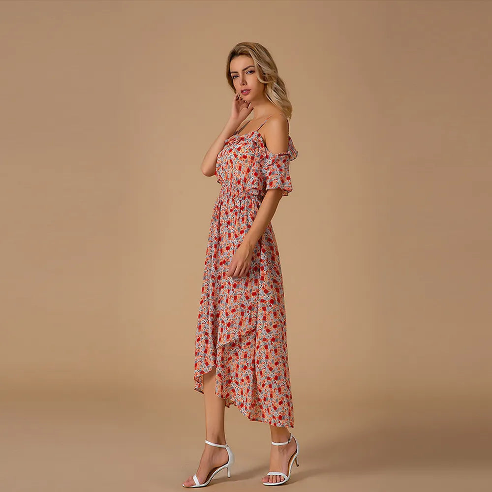 Carla - Vestido Midi Floral Fresco para Verano
