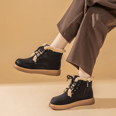 Botines para mujer estilo invernal con interior afelpado - Avenna