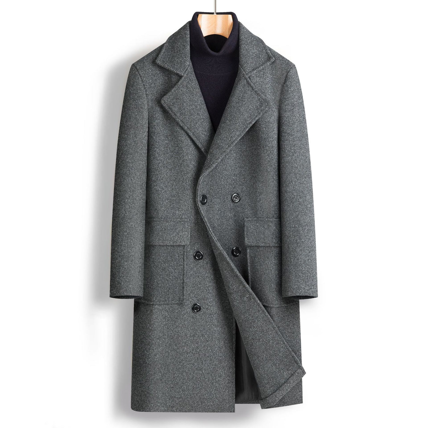 Abrigo de lana elegante para hombre - Henrik