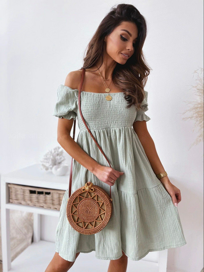 Cecily - Vestido con hombros al aire