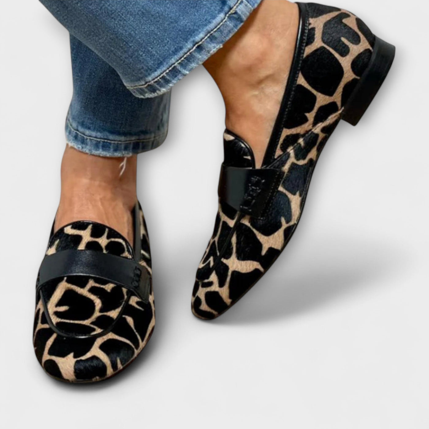 Mocasín con estampado animal - Yeny