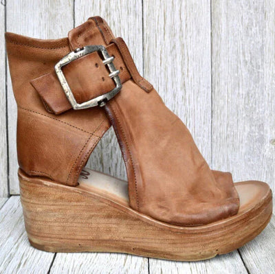 Shina - Sandalias de cuña boho para mujer